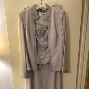 3 piece - pant, jacket and shell with sequins